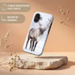 Rendier - Gewei - Toendra - Sneeuw - Wild Toughcase MagSafe Apple iPhone 17 klein -USP_RandenV_FR