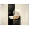 Modern - Vierkant - Vormen tuinposter los doek klein -3d