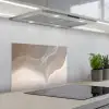 Golvende lijnen - Luchtstromen - Harmonieus keuken achterwand spatscherm klein -3d_schuin