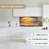 Zonsondergang - Strand - Zee - Wolken - Oranje keuken achterwand 2 middel -sfeer4_NL