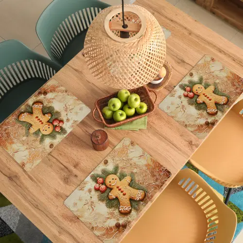 Kerstmis - Koekje - Poppetje - Speculaas Placemat vinyl groot -zzsfeer5_Kitchenyeah-website