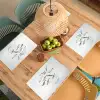 Vissen - Water - Wit Placemat vinyl groot -zzsfeer5_Kitchenyeah-website