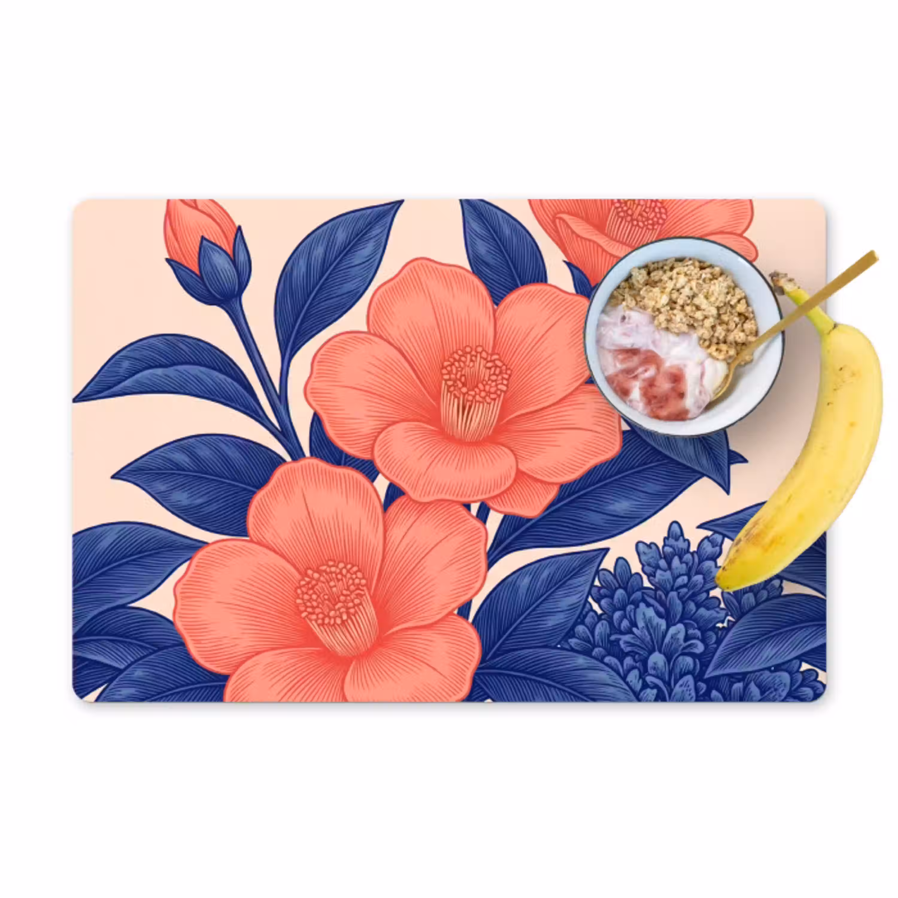 Bloemen - Bladeren - Botanisch Placemat vinyl groot -zzzproduct_Kitchenyeah-website