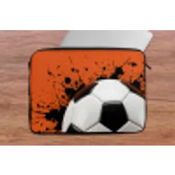 Voetbal - Verf - Sport - Oranje laptophoes neopreen klein -tafel