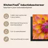 Dahlia - Bloem - Oranje Inductie beschermer vinyl 3mm middel -sfeer2