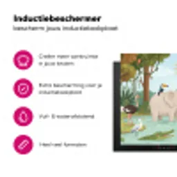 Jungle - Oase - Dieren - Kleurrijk Inductie beschermer vinyl 3mm klein -wsfeer2_website