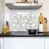 Boho - Jungle - Bloemen - Bladeren Inductie beschemer met haakjes klein -sfeer2