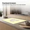 Oh darling - Geel - Hart Inductie beschermer vinyl 3mm klein -sfeer1