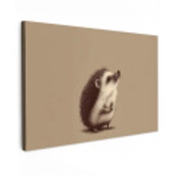 Egel - Snuitje - Bruin - Stekels canvas 2cm klein -z3d