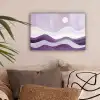 Golven - Heuvels - Abstract - Paars canvas 2cm klein -sfeer1