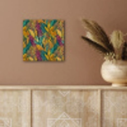 Tropische - Botanisch - Patroon - Kleurrijk - Exotisch aluminium wit klein 46 -sfeer4