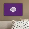 Passievrucht - Zaadjes - Paars - Minimalistisch canvas 2cm klein -sfeer3