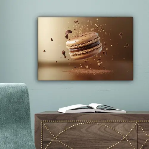 Chocolade - Macarons - Eten - Snoep canvas 2cm klein -sfeer4