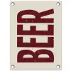Japandi - Beer - Red - Retro tuinposter los doek klein -3d