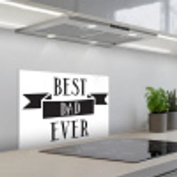Papa - Quote - Beste papa keuken achterwand spatscherm klein -3d_schuin