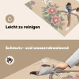 Bloemen - Vogels - Bloemen Inductie beschemer met haakjes klein -ky-schoon-de