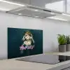 Vrouw - Roos - Quote keuken achterwand spatscherm klein -3d_schuin