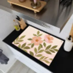 Grafisch - Bloemen - Roze Inductie beschemer met haakjes klein -sfeer1