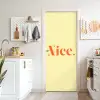 Nice - Oranje - Geel - Minimalistisch deurposter klein -sfeer5