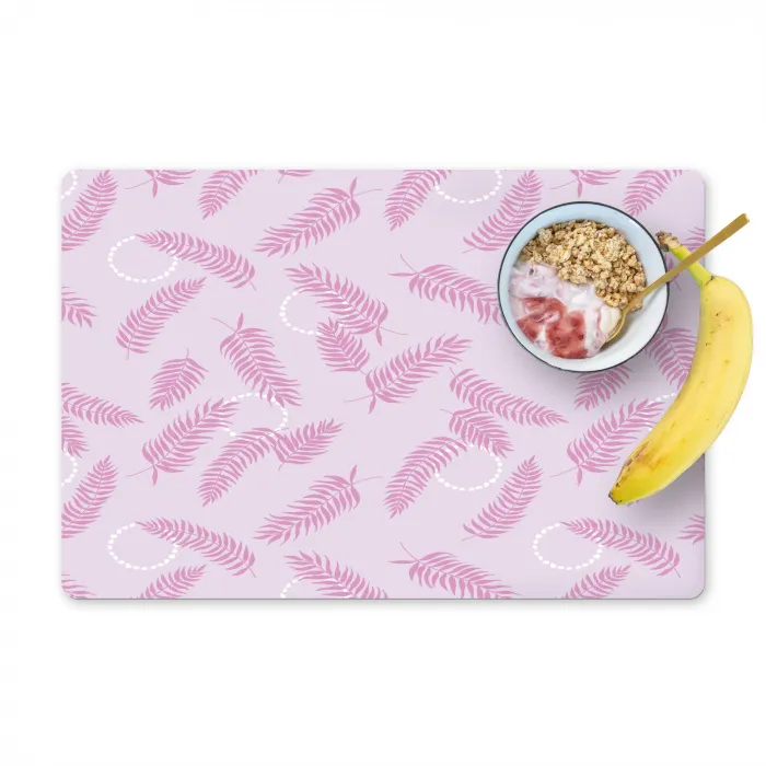 Veren - Paars - Wit Placemat vinyl groot 368 -zzzproduct_Kitchenyeah-website
