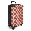 Barok print rood NBS - Handbagage koffer - Volwassenen Unisex middel -productfoto_3d