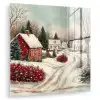 Kerstsfeer - Landelijk - Rood plexiglas 5mm klein -zzzproduct_nieuw