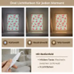 Watermeloen - Strepen - Groen Light Box met kabel (Tafellamp) klein 925 -USP_lichtkleurDE