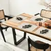 Palmblad - Subtiel - Groen - beige Placemat vinyl groot -zzsfeer4_Kitchenyeah-website