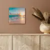 Zonsondergang - Strand - Zee - Zomer - Blauw aluminium wit klein -sfeer4