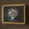 Bloemen - Art - Pastel - Quotes Light Box met batterij (Wandlamp) middel -z3d_website