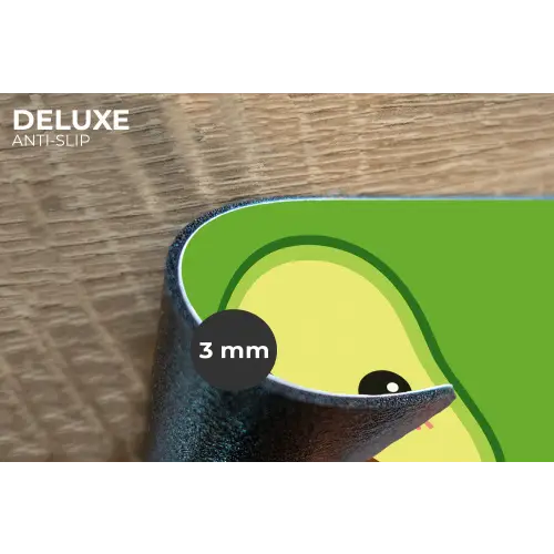 Avocado - Groen - Speels Placemat vinyl groot -closeup