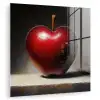 Apple - Hart - Rood plexiglas 5mm klein -zzzproduct_nieuw