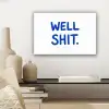 Blauw - Quote - Wit canvas 2cm klein -sfeer6