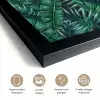 Bladeren - Tropisch - Jungle -  Natuur fotolijst zwart zonder passe partout klein -sfeer2