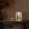 Stad - Gracht - Zon - Fietsen Light Box met kabel (Tafellamp) klein -sfeer4