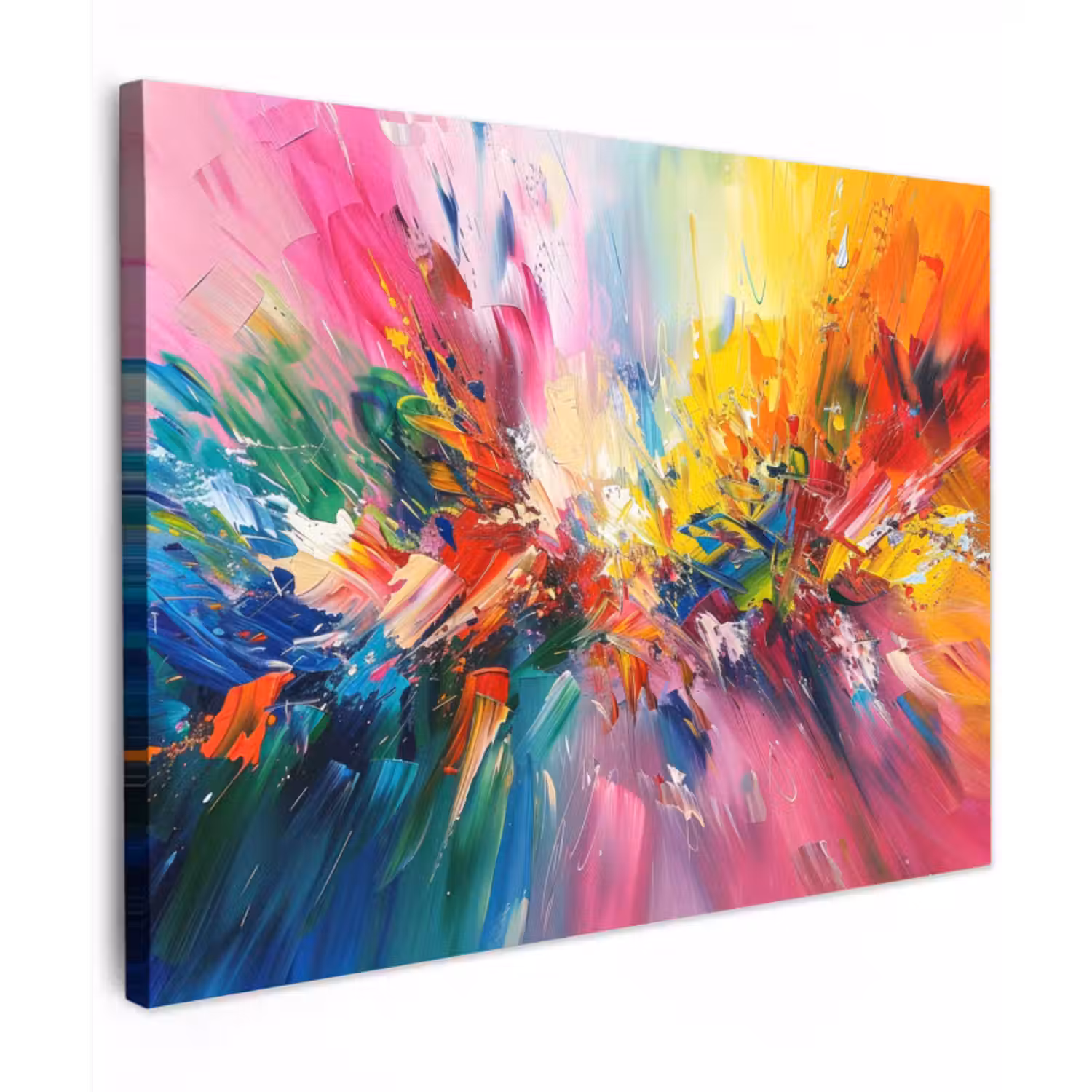 Canvas schilderij - Verf - Kleurrijk - Explosie
