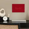 Minimalistisch - Lijnillustratie - Rood poster papier klein -sfeer1