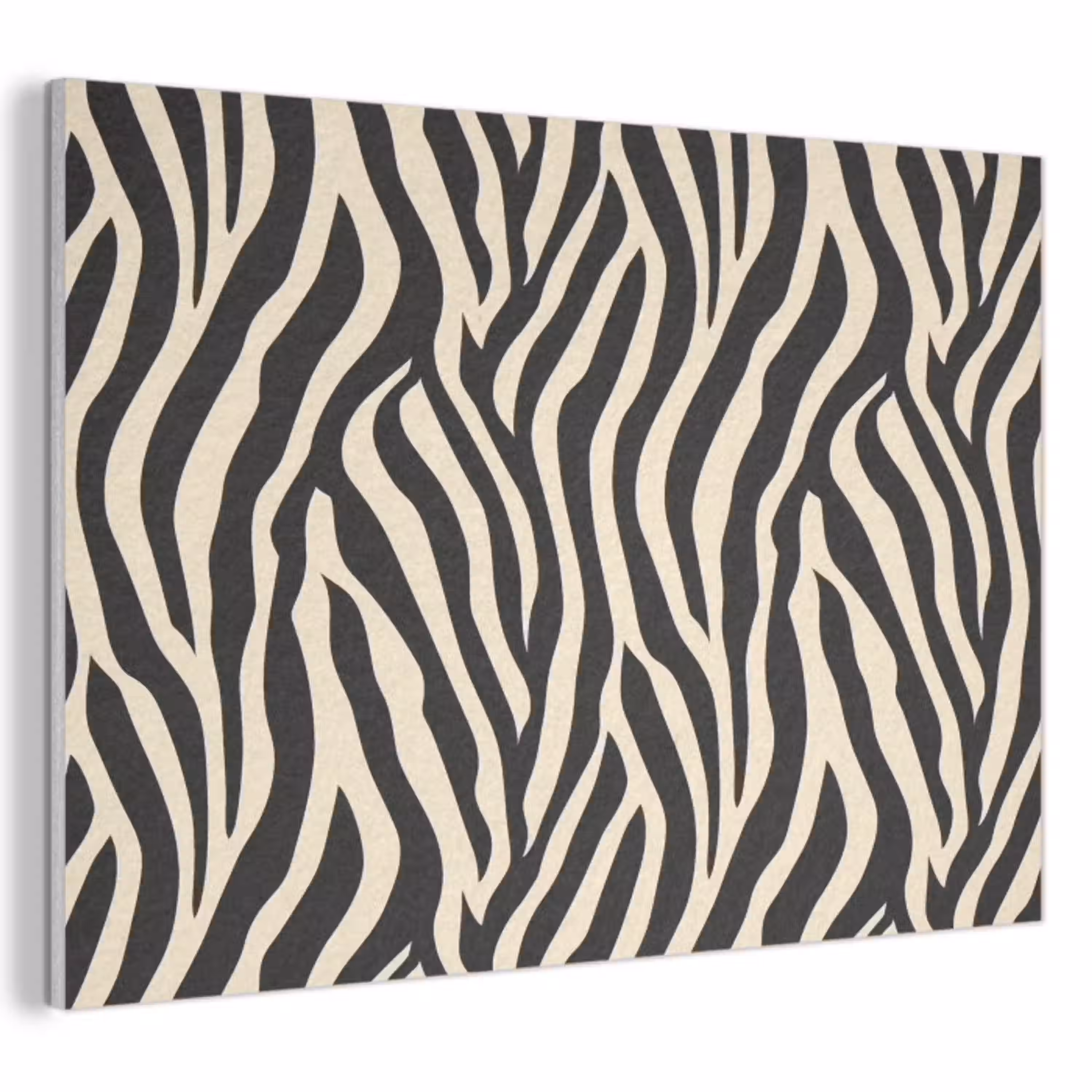 Zebra - Print - Klassiek - Zwart PET vilt klein 837 -3d
