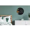 Ik gooi dingen in de pan en duim - Keuken - Quotes - Spreuken - Humor Wandcirkel aluminium klein -slaapkamer