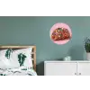 Taco - Kleurrijk - Edelstenen - Goud Wandcirkel aluminium klein -slaapkamer