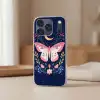 Vlinder - Maan - Bloemen - Sterrenhemel Telefoonhoesje iPhone 17 Pro klein -sfeer2