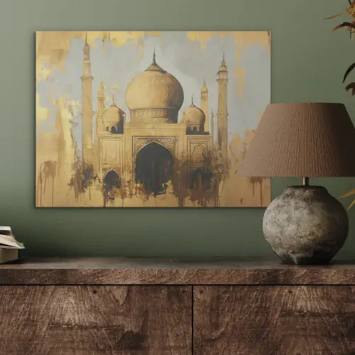 Moskee - Goud - Arabisch - Ramadan - Islamitische PET vilt klein -sfeer2