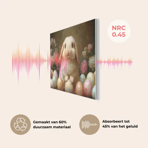 Konijn - Paaseieren - Stilleven PET vilt klein -USP_NL