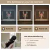 Kreeft - Borduur - Kleurrijk - Bloemen Light Box met batterij (Wandlamp) middel -USP_lichtkleurNL