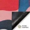 Vormen - Golvend - Abstract - Felroze Deurmat klein -antislip_NL