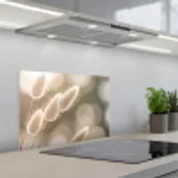 Hazestaartgras - Wit - Zonlicht keuken achterwand spatscherm klein -3d_schuin