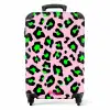 Neon pantermotief NBS - Handbagage koffer - Kinderen Unisex middel -productfoto_recht
