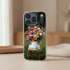 Bloemen - Krukje - Gieter - Veld Telefoonhoesje iPhone 17 Pro klein -sfeer2
