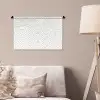 Geometrie - Lijn - Zwart - Wit - Patroon Wandkleed katoen klein 269 -sfeer4