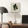 Eikenbladeren - Beige - Groen - Golvende randen aluminium wit klein -sfeer5